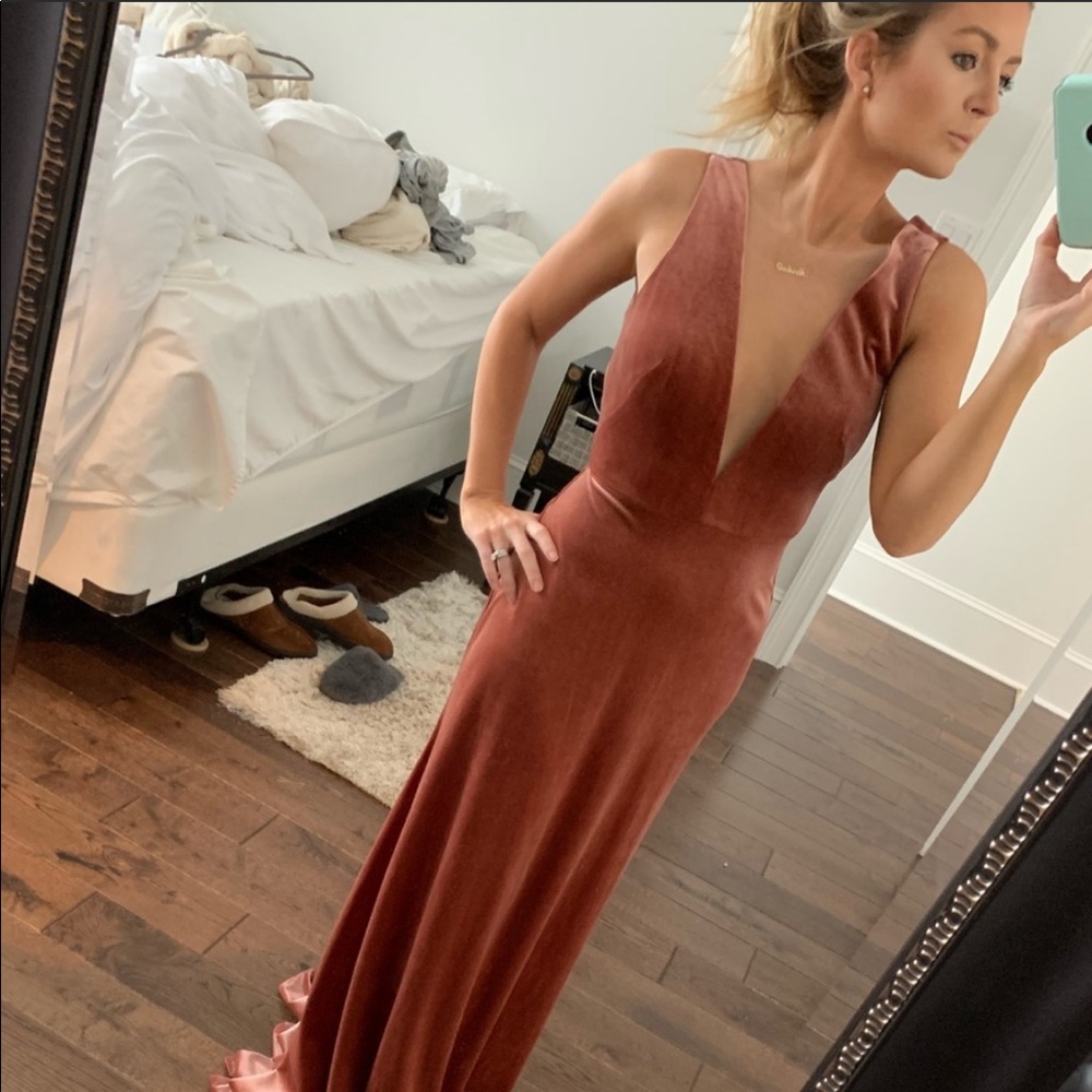 BHLDN Jenny Yoo Logan gown || english rose